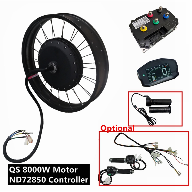 72V 8000W Brushless Hub Motor - Kit Vélo Électrique Fat NBpower/QS273 V3