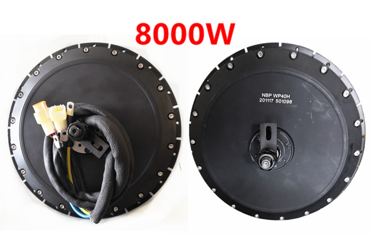 72V 8000W Brushless Hub Motor - Stock américain QS273 40H Peak 8000W