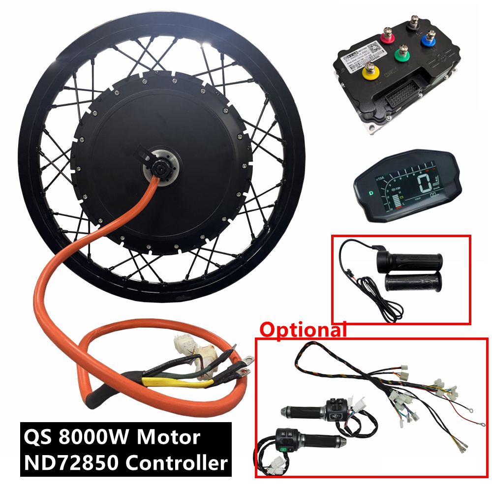 72V 8000W Brushless Hub Motor - NBpower/QS273 V3 72v 8000W kit de