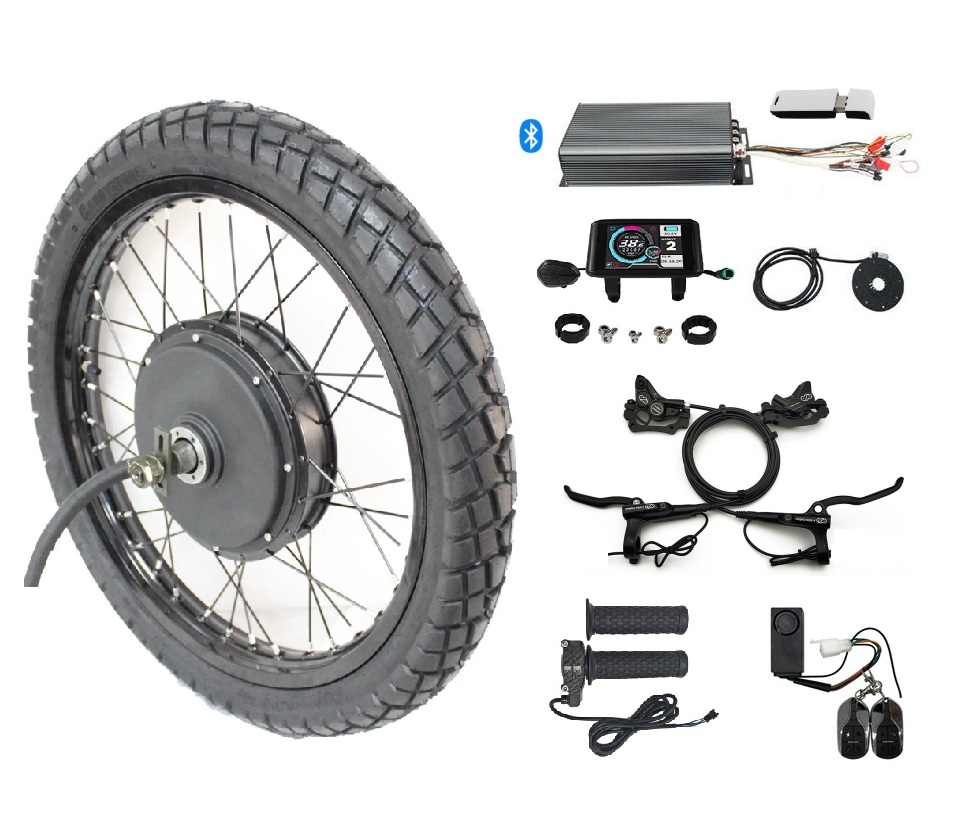 5000W Hub Motor Kit 72V - Kit de Conversion de roue arrière