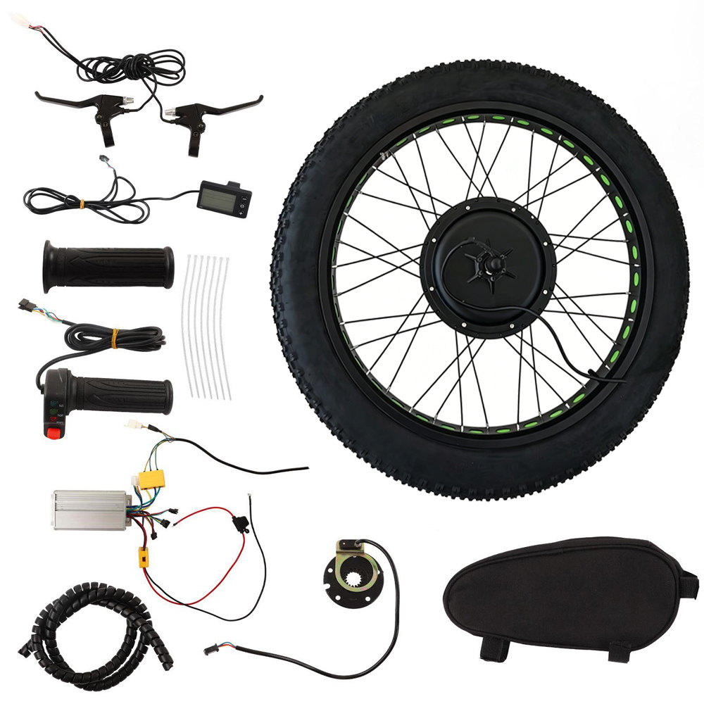 Fat Tire Electric Bike Conversion Kit 1500W - Kit de conversion de roue avant
