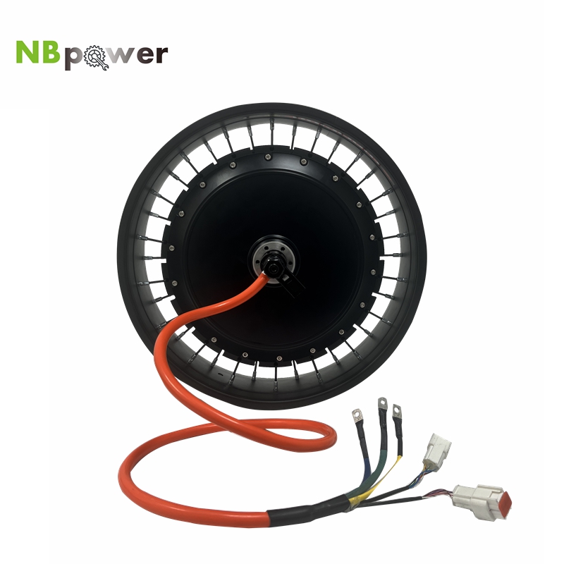 72V 8000W Brushless Hub Motor - NBpower/QS273 40H 20x4/24x4/26x4 classé 72V 4000W