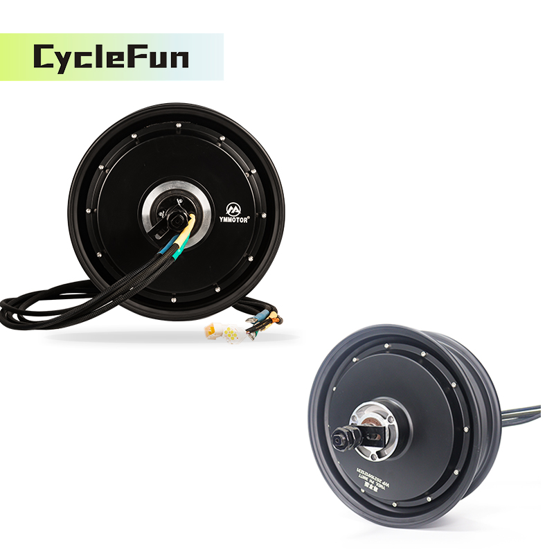 72V 8000W Brushless Hub Motor - 8000W YMMOTOR 12*3.5 pouces dans la