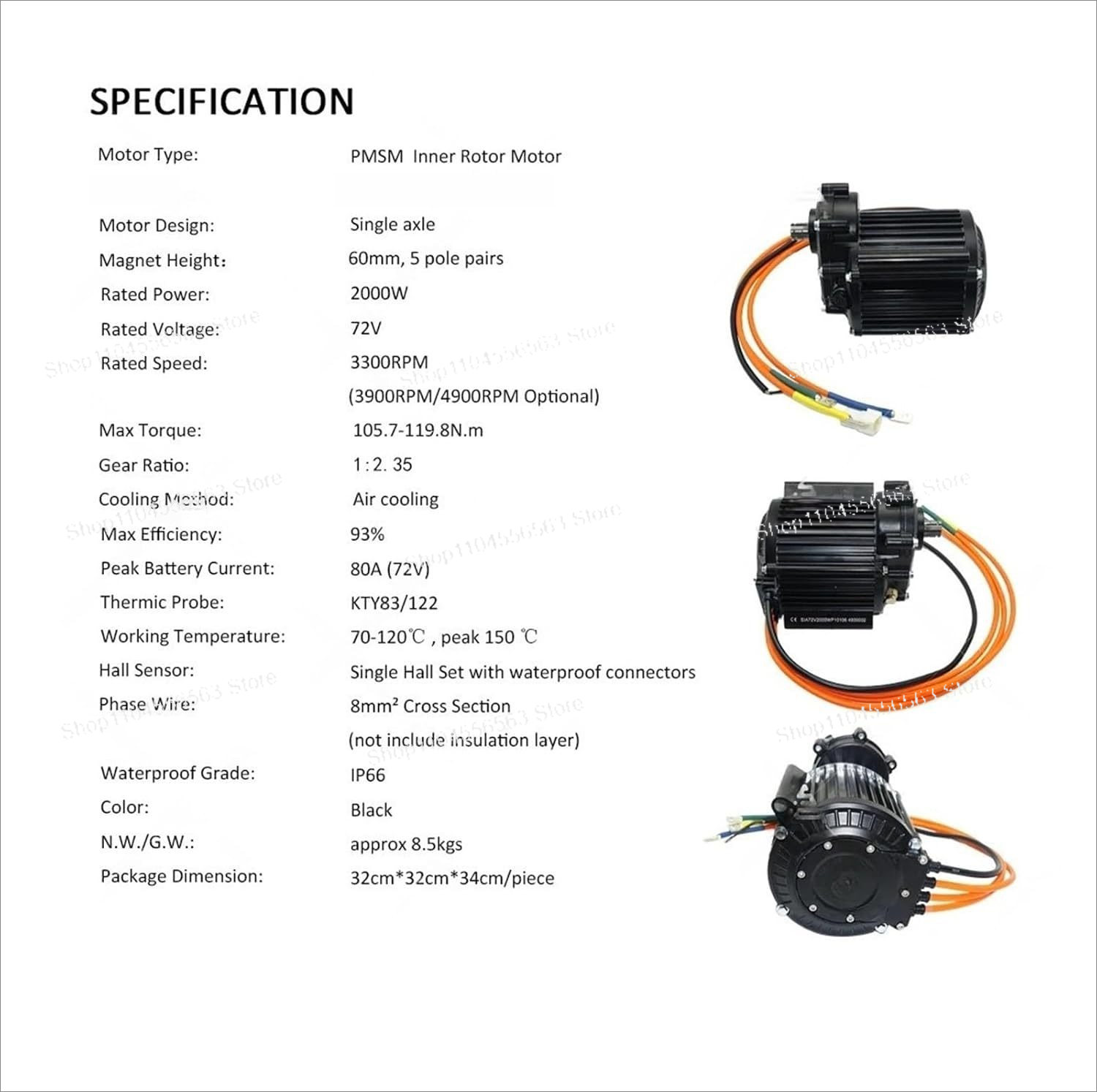 Moteur sans balais à entraînem - High Torque Brushless Mid Motor Kit avis et prix
