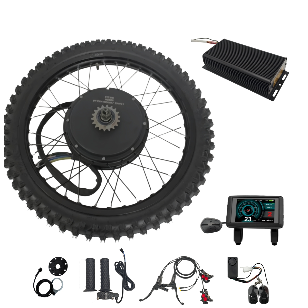 Kit de conversion de roue arri - 72V 8000W Brushless Hub Motor avis et prix