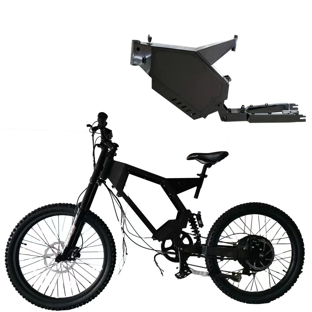 Cadre en acier pour vélo élect - 3000W Stealth Bomber Motor avis et prix