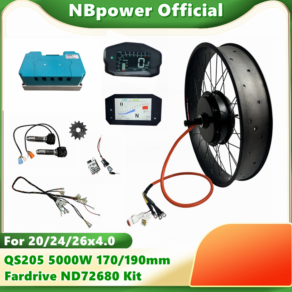 NBpower QS205 72V 5000W 170/19 - 5000W Hub Motor Kit 72V avis et prix