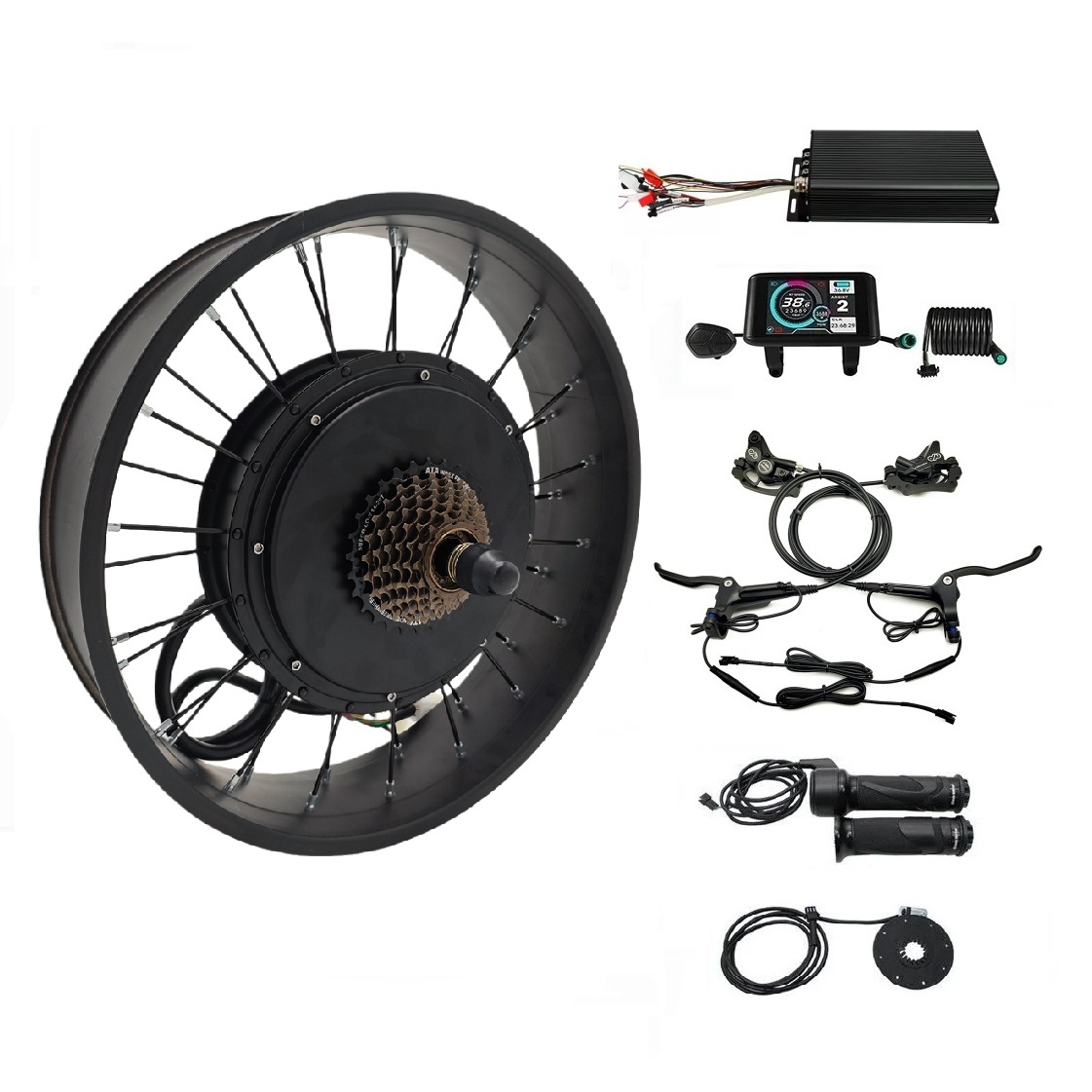 Kits de conversion de gros rou - 5000W Hub Motor Kit 72V avis et prix