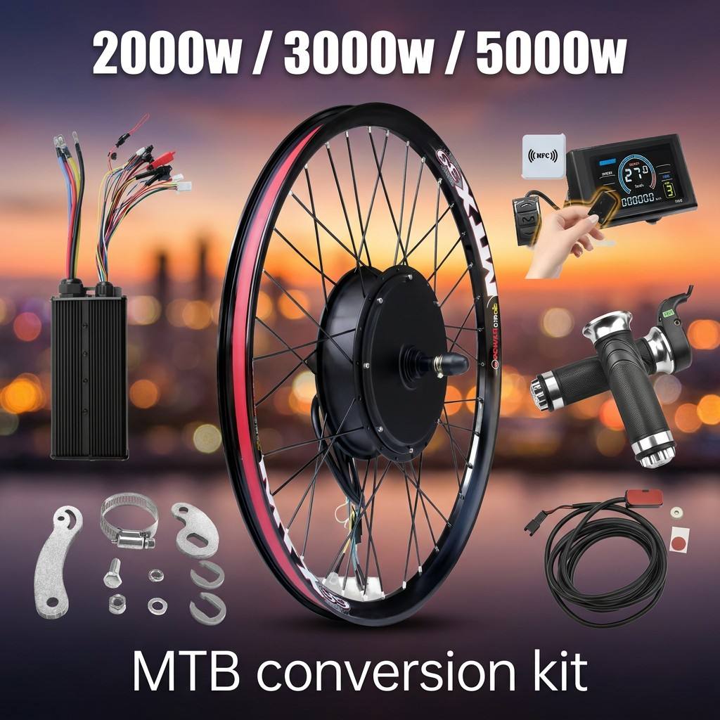 Kit Ebike 72V 5000W avec écran - 5000W Hub Motor Kit 72V avis et prix