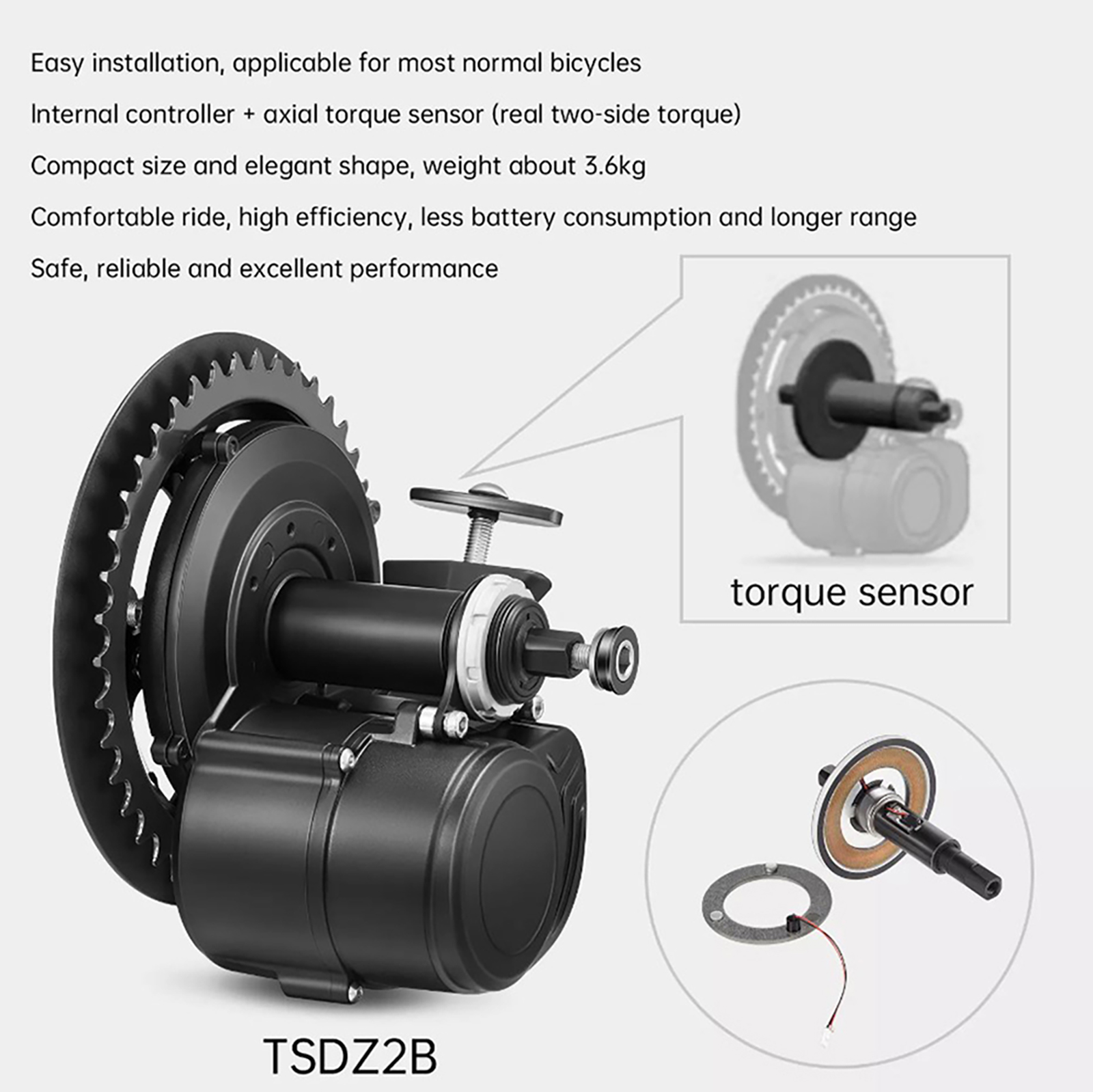 Tongsheng-Kit de conversion de - High Torque Brushless Mid Motor Kit avis et prix
